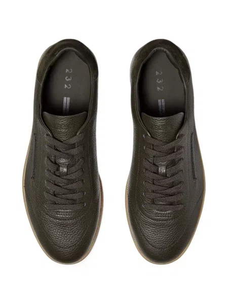 Sneakerși Zegna din piele verde