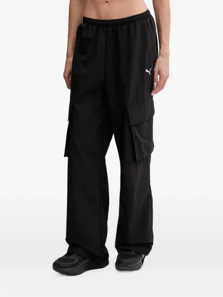 Pantaloni Puma cu broderie alergare negru