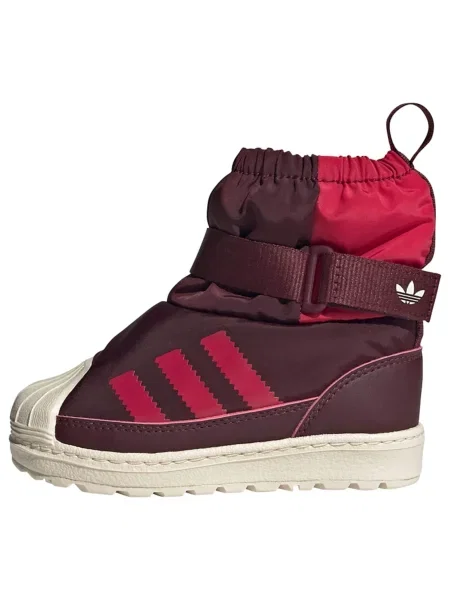 ADIDAS ORIGINALS Škornji za v sneg Superstar kostanj rjava / rdeča bela