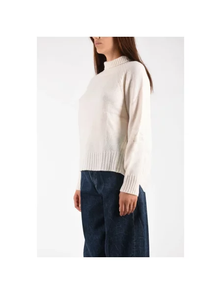 Sweter z golfem Dondup wełniany do golfa beżowy