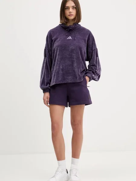 Шорти adidas adidas x Z.N.E з принтом висока посадка фіолетовий