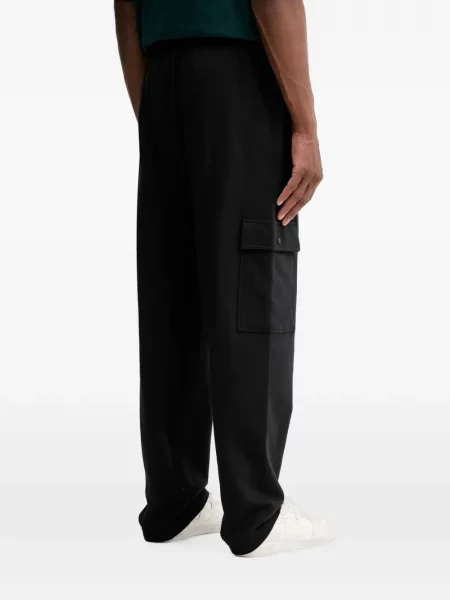 Τρέξιμο παντελόνι Adidas από διχτυωτό slip-on μαύρο