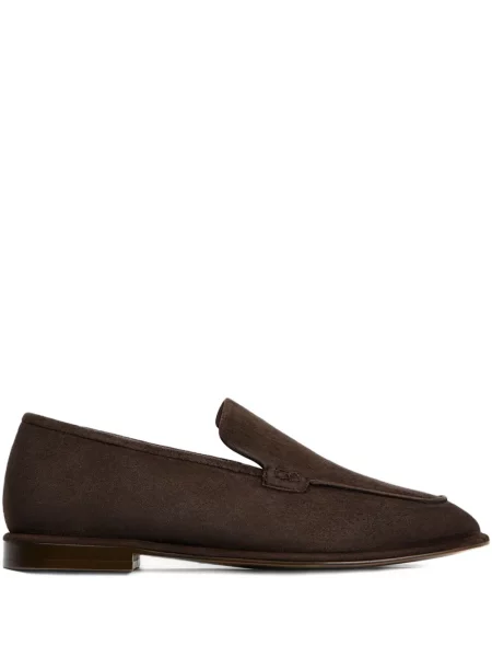 Pantofi loafer 12 Storeez din piele maro