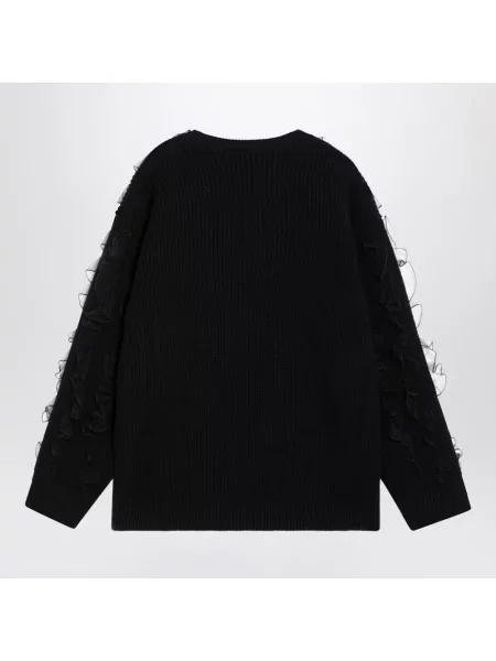 Sweter Valentino Garavani wełniany czarny