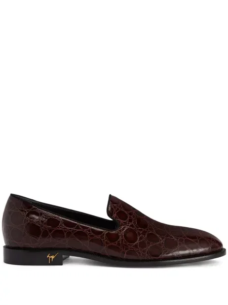 Pantofi loafer Giuseppe Zanotti din piele maro