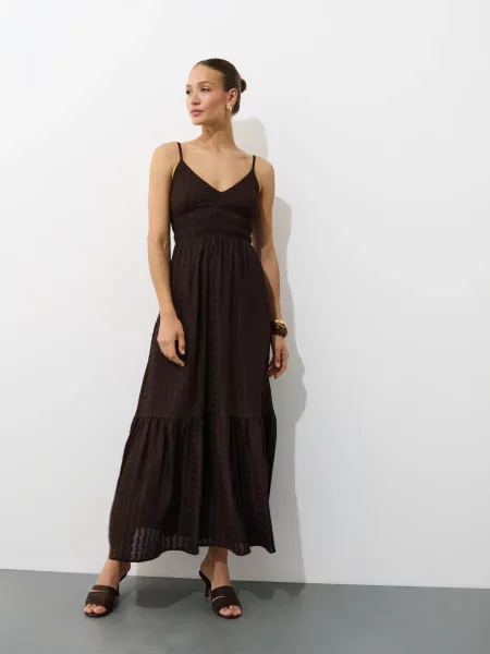 Maxi suknele Mohito ruda