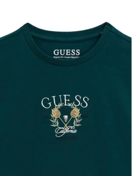 Dětské tričko Guess zelené