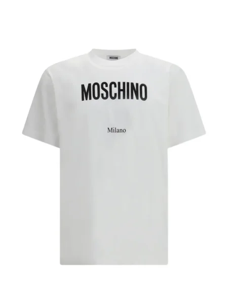 Tricou Moschino scurt alb