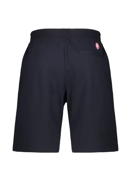 Pantaloni scurți Ea7 Emporio Armani cu autograf cu cordon albastru