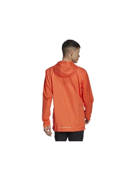 Geacă Adidas alergare portocaliu