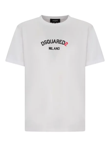 Tricou Dsquared2 cu imagine alb