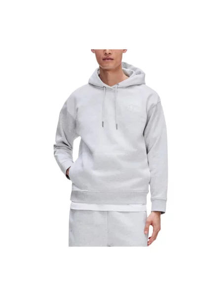 Bluza z kapturem On Running do biegania szara