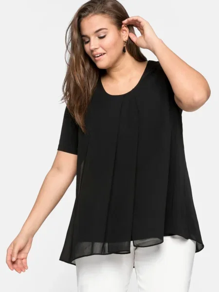 SHEEGO Tricou negru