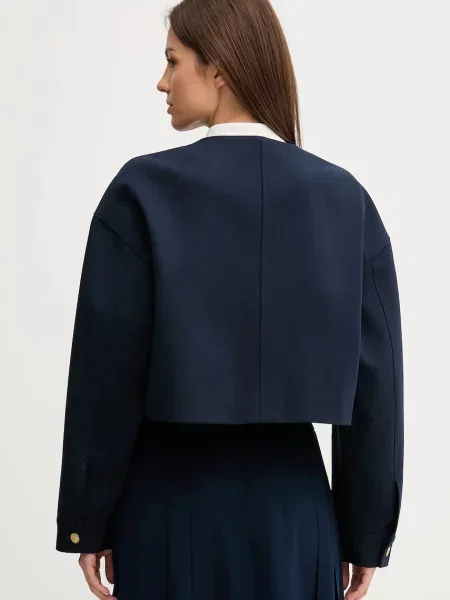Sako Tommy Hilfiger tmavomodrá oversize