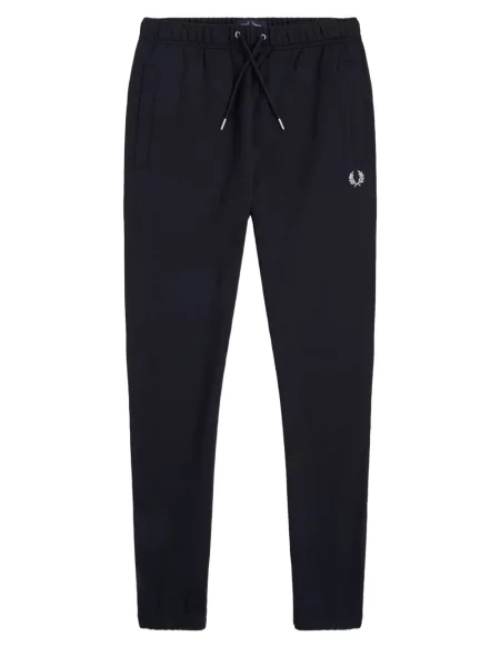 Pantaloni Fred Perry cu broderie alergare cu cordon albastru
