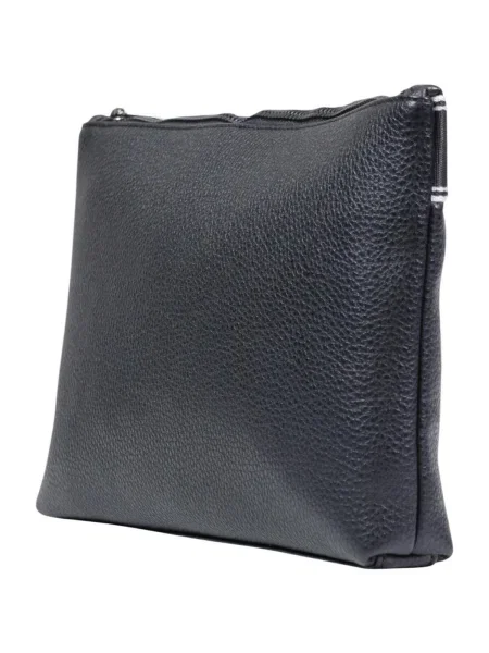 Armani Exchange geantă mică pentru bărbați cu imitație de piele negru