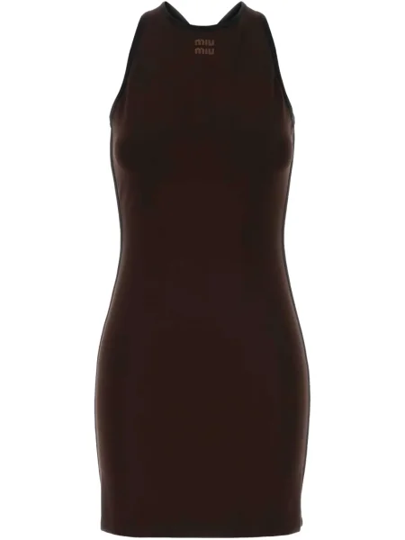 Rochie mini Miu Miu de costum maro