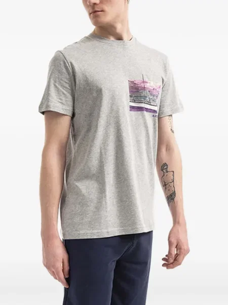 Tricou A.p.c. cu decolteu rotund gri