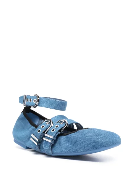 Balerini Stuart Weitzman din piele albastru