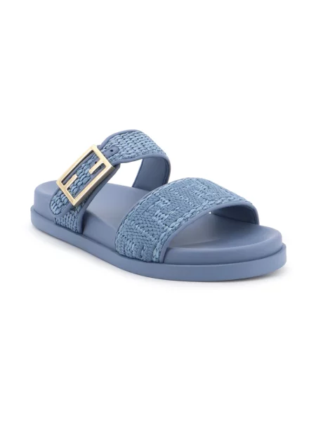 Klapki Fendi niebieskie