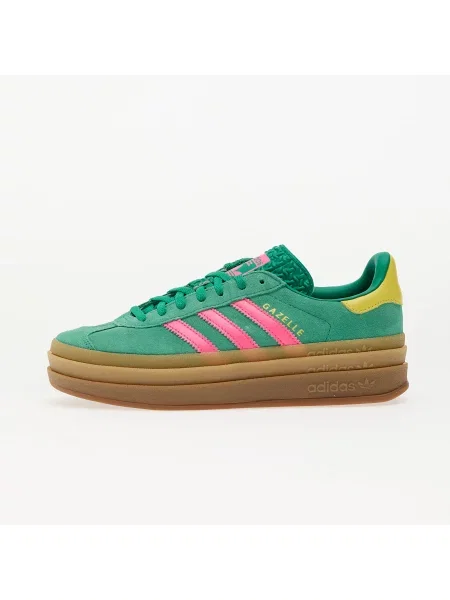 Велурени маратонки adidas Originals Gazelle Bold зелено