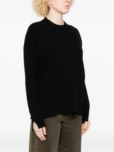 Pulover Roberto Collina cu decolteu în U negru