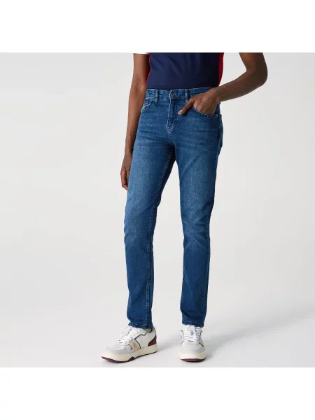 Lacoste Spodnie niebieskie
