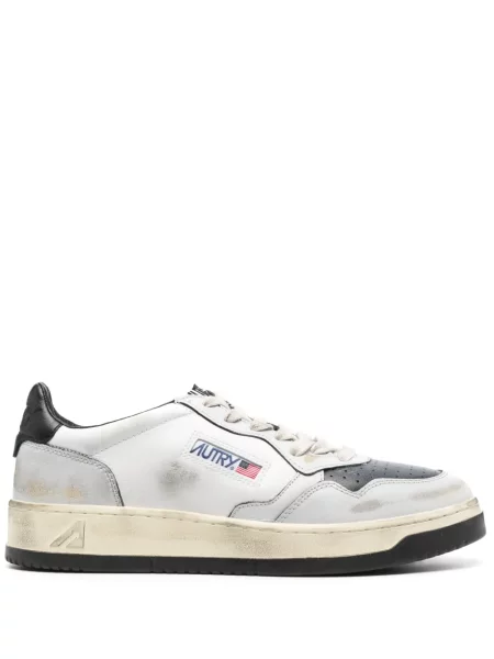 Sneakerși Autry cu șireturi din dantelă