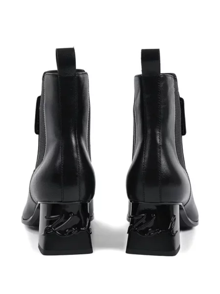 Zkrácené polokozačky Karl Lagerfeld černé