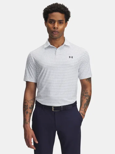 Polo Under Armour cu imagine albastru