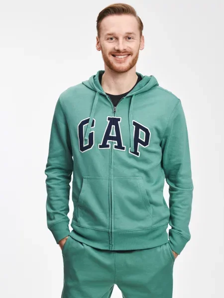 Pulover Gap cu glugă albastru