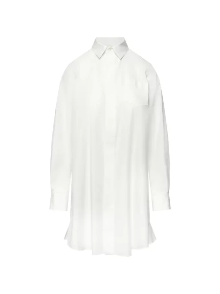 Rochie mini Sacai cu volane alb