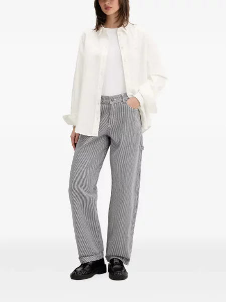Blugi drepți Dickies cu dungi albastru