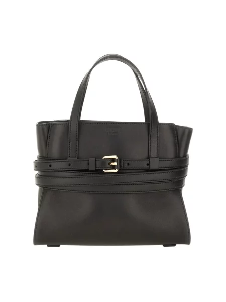 Shopperka Moschino skórzana czarna