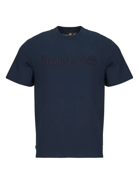 Tricou Timberland cu broderie albastru