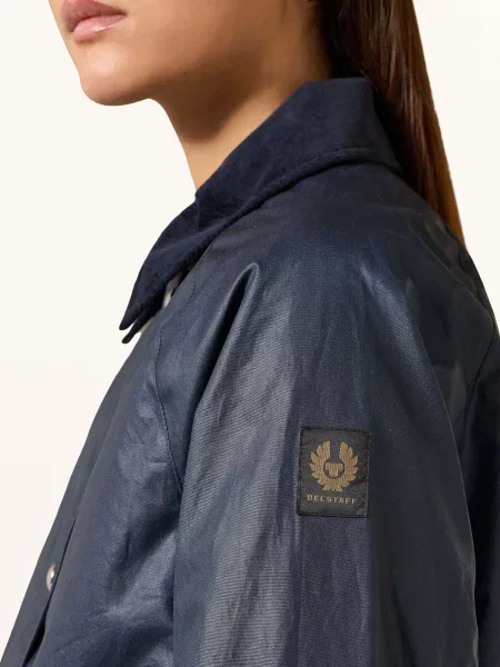 Belstaff Bunda Fieldjacket Cyan tmavě modrá