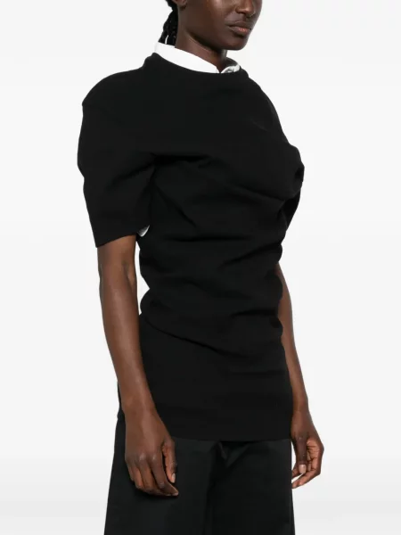 Rochie mini Issey Miyake drapată negru