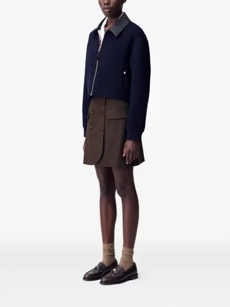 Fustă Claudie Pierlot de lână maro