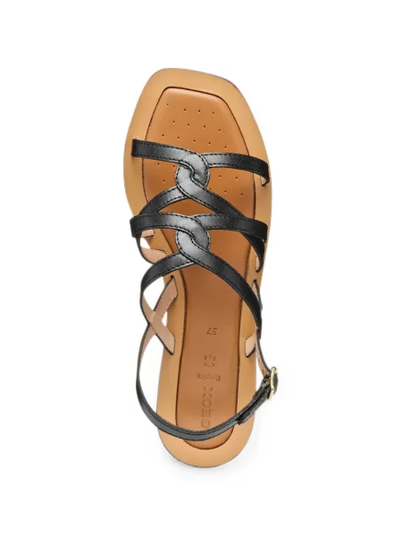 Sandale Geox cu bretele negru