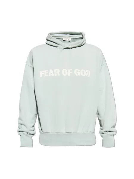 Bluza z kapturem Fear Of God z kapturem niebieska