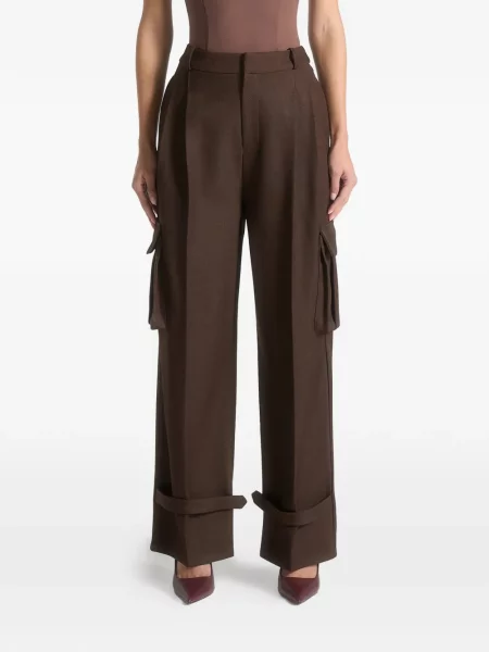 Pantaloni Manière De Voir plisate maro
