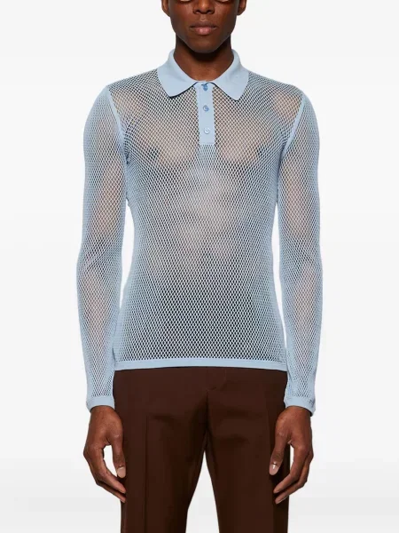 Polo Gucci plasă albastru