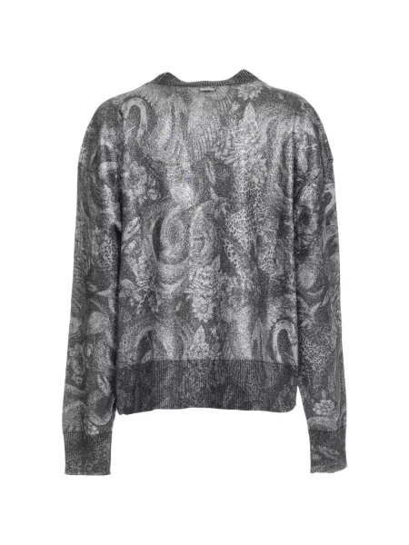 Cardigan Just Cavalli cu model floral gri