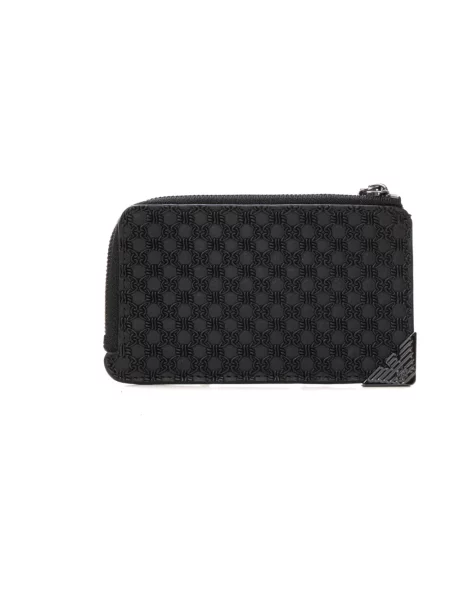 Portfel Emporio Armani skórzany czarny