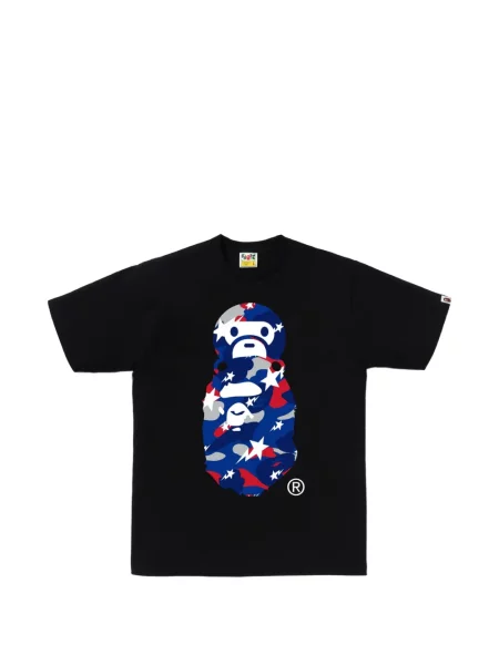 Tricou A Bathing Ape® cu imagine negru