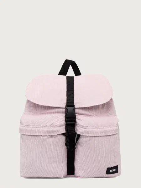 Vans rucsac din catifea reiată roz