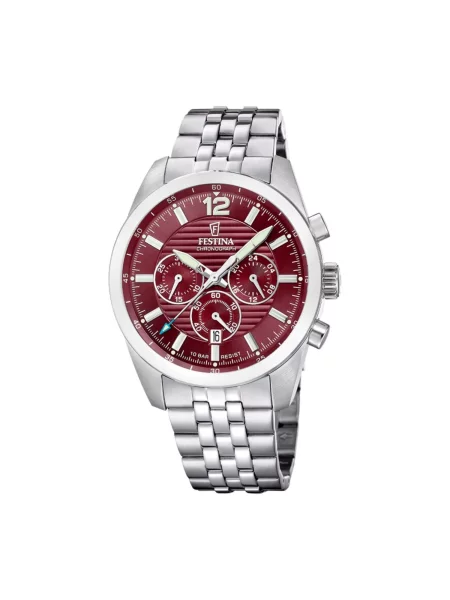 FESTINA Analogové hodinky Chronograph Timeless Chronograph' červená
