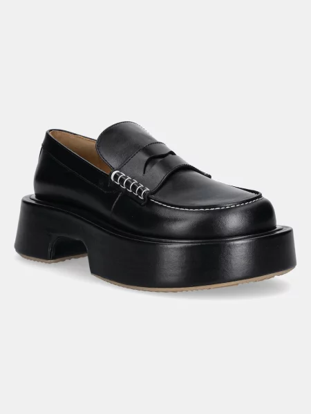 JW Anderson mocasini de piele Platform Moccasin negru