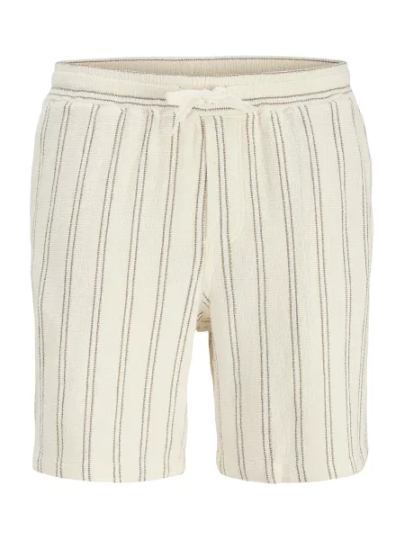 JACK & JONES Pantaloni JPSTJAIDEN maro / lână alb