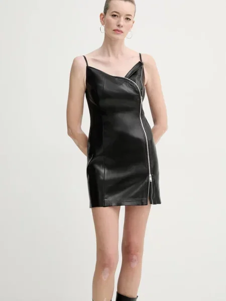 Nanushka rochie ALIDA mini mulata negru